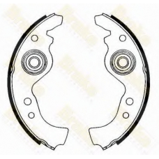 SH1160 BRAKE ENGINEERING Комплект тормозных колодок