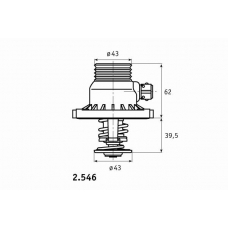 2.546.03 BEHR Термостат, охлаждающая жидкость