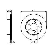 0 986 478 315 BOSCH Тормозной диск