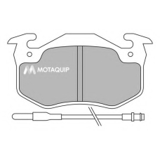 LVXL370 MOTAQUIP Комплект тормозных колодок, дисковый тормоз