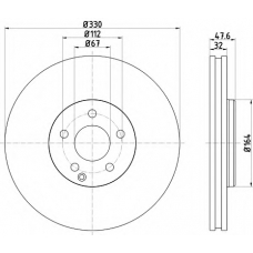 MDC2655 MINTEX Тормозной диск