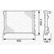 350213120800 MAGNETI MARELLI Радиатор, охлаждение двигателя