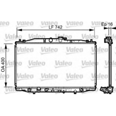 735049 VALEO Радиатор, охлаждение двигателя