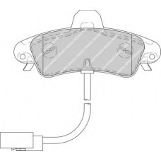 FD7167A NECTO Комплект тормозных колодок, дисковый тормоз