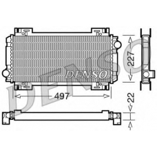 DRM10032 DENSO Радиатор, охлаждение двигателя