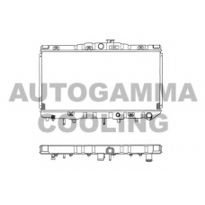 100994 AUTOGAMMA Радиатор, охлаждение двигателя