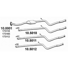 10.5011 ASSO Труба выхлопного газа