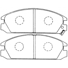 PN-8127 JNBK Колодки тормозные