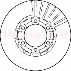 561581B BENDIX Тормозной диск