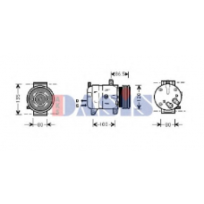 850756N AKS DASIS Компрессор, кондиционер
