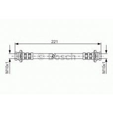 1 987 481 095 BOSCH Тормозной шланг