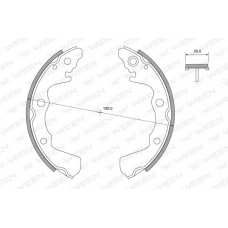 152-2359 WEEN Комплект тормозных колодок