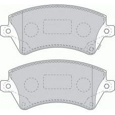 FDS1573 FERODO Комплект тормозных колодок, дисковый тормоз