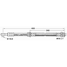 FBH7108 FIRST LINE Тормозной шланг