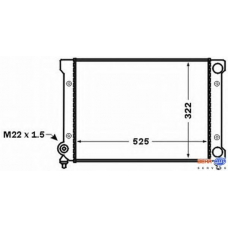 8MK 376 773-721 HELLA Радиатор, охлаждение двигателя