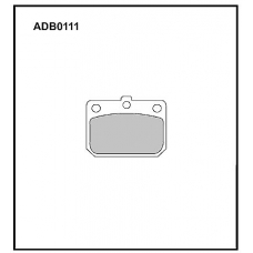 ADB0111 Allied Nippon Тормозные колодки