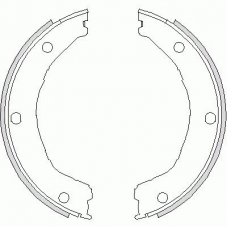 Z4730.00 WOKING Комплект тормозных колодок, стояночная тормозная с