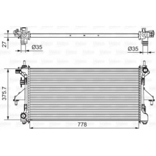 735252 VALEO Радиатор, охлаждение двигателя