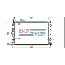 0600641 KUHLER SCHNEIDER Радиатор, охлаждение двигател