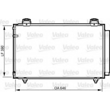 814208 VALEO Конденсатор, кондиционер