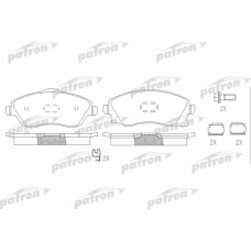PBP1424 PATRON Комплект тормозных колодок, дисковый тормоз