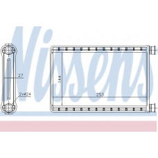 70523 NISSENS Теплообменник, отопление салона
