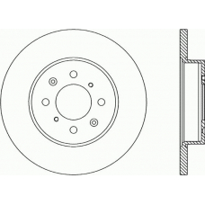 BDR1752.10 OPEN PARTS Тормозной диск