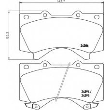 8DB 355 013-151 HELLA Комплект тормозных колодок, дисковый тормоз