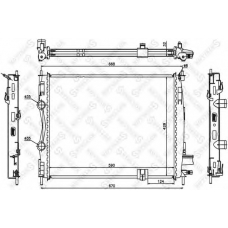 10-26586-SX STELLOX Радиатор, охлаждение двигателя