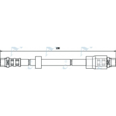 HOS3752 APEC Тормозной шланг