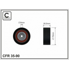 35-90 CAFFARO Натяжной ролик, поликлиновой  ремень