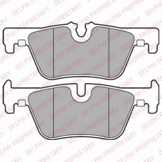 LP2286 DELPHI Комплект тормозных колодок, дисковый тормоз