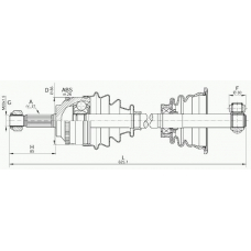 DRS6066.00 OPEN PARTS Приводной вал