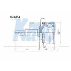 CV-6514 KAVO PARTS Шарнирный комплект, приводной вал