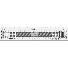 BBH6058 BORG & BECK Тормозной шланг