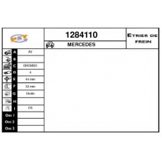 1284110 SNRA Тормозной суппорт