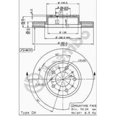 09.5315.14 BREMBO Тормозной диск