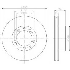 8DD 355 102-311 HELLA PAGID Тормозной диск