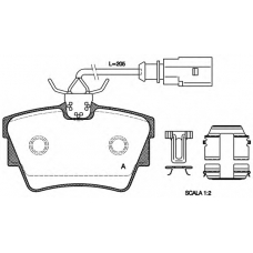 BPA0591.12 OPEN PARTS Комплект тормозных колодок, дисковый тормоз