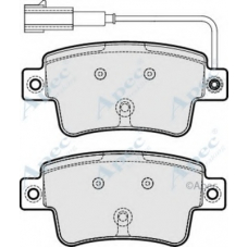 PAD1776 APEC Комплект тормозных колодок, дисковый тормоз