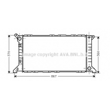 FDA2206 AVA Радиатор, охлаждение двигателя