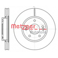 61208.10 METZGER Тормозной диск