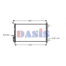 072021N AKS DASIS Конденсатор, кондиционер