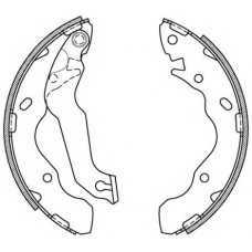 BSA2071.00 OPEN PARTS Комплект тормозных колодок