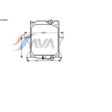 VLA2042 GERI Радиатор, охлаждение двигател