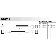 XC946 QUINTON HAZELL Комплект проводов зажигания