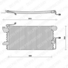 TSP0225029 DELPHI Конденсатор, кондиционер