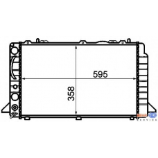 8MK 376 714-521 HELLA Радиатор, охлаждение двигателя