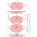 GDB1657 TRW Комплект тормозных колодок, дисковый тормоз
