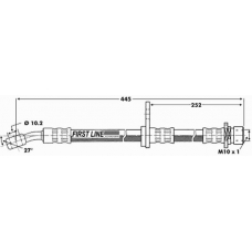 FBH6791 FIRST LINE Тормозной шланг